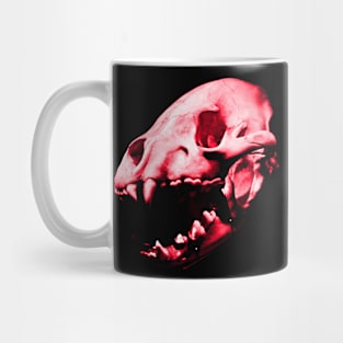 Red Predator Skull Mug